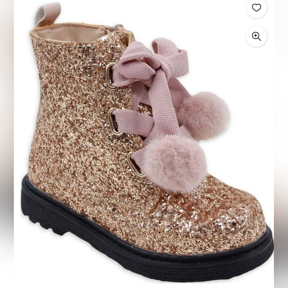 🌟7/25$ NICOLE MILLER Girls Lined Boots